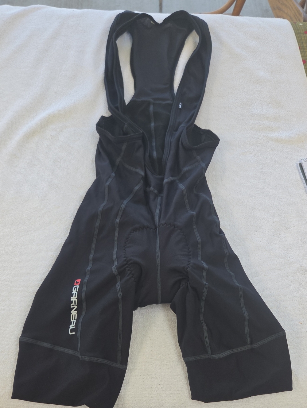 Louis Garneau Black Cycling Bib Shorts. Sz Med